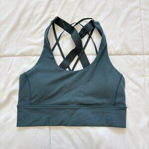 Balance Athletica The Aura Bra Womens Small Blue Teal Padded Activewear Yoga